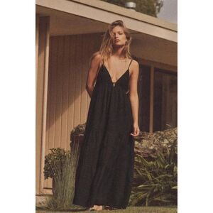 zara black poplin midi dress PUFF SLEEVE POPLIN MIDI DRESS - Navy blue
